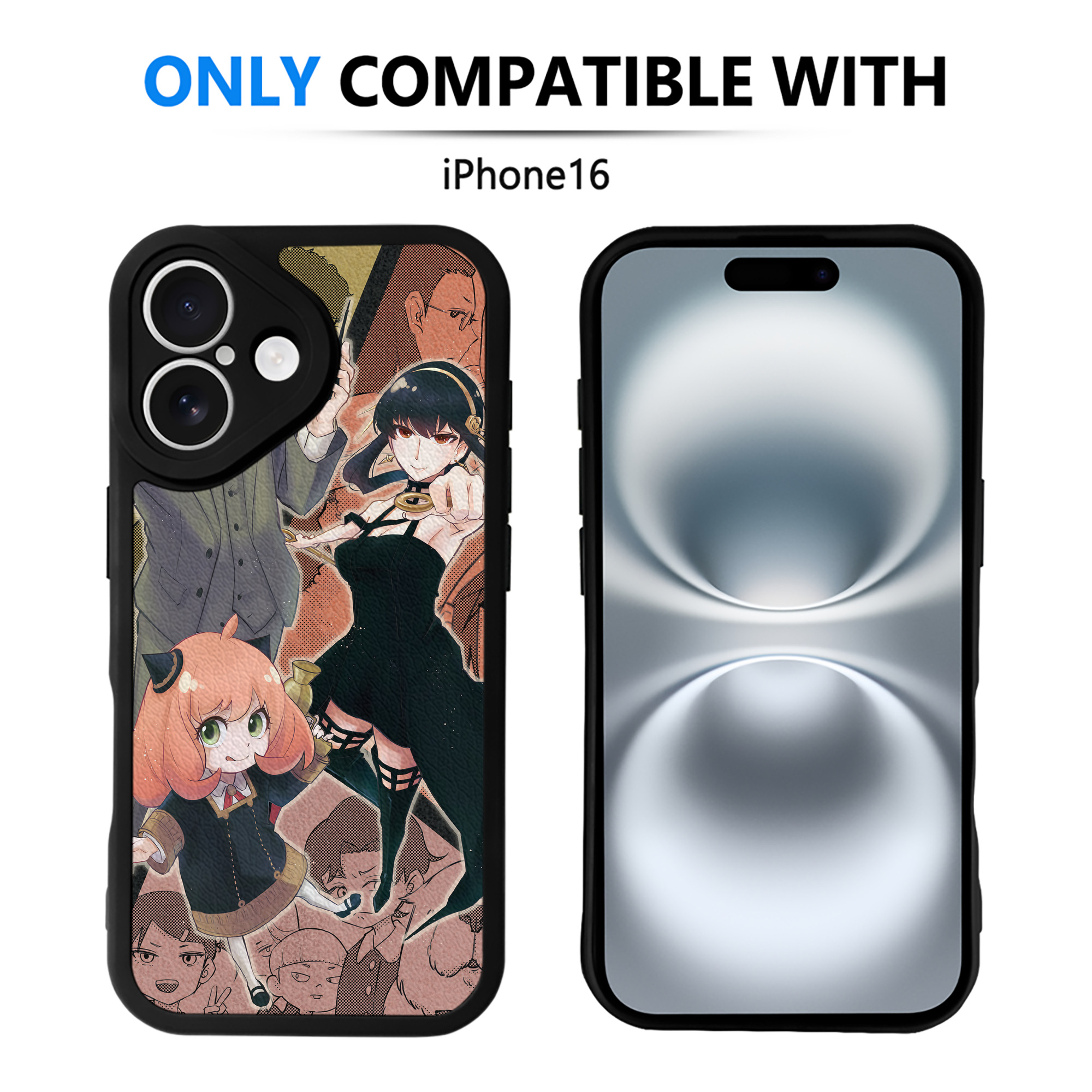 （画像用） SPY×FAMILY间谍家家酒 【iPhone 16シリーズ対応】シリコンスマホケース（レザー調） 材質：シリコン